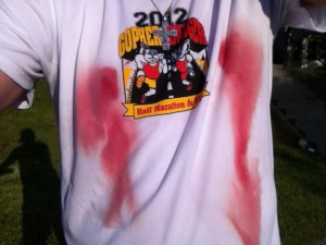 Ten awful things about running - Bloody Nipples