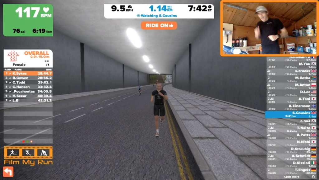 Zwift Running First Marathon