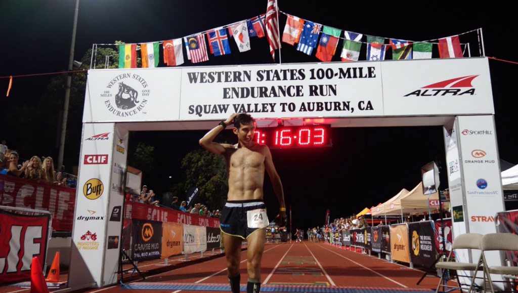 Sage Canaday finishing Western States 100